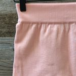 Free People Movement Purple Sports Bra and Biker Pink Ribbed Short Set Size XS/S Photo 2