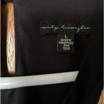 City Triangles  black sleeveless midi dress with gold hardware necklace size L Photo 4