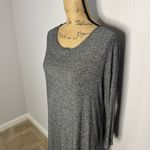 J Jill Wearever Gray Long Sleeve Top Flowy Vent Back Size M Scoop Neck Stretch Size M Photo 1