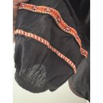 H&M Blouse Size 14 Black Boho Peasant Renfair Lightweight Tassels Embroidery Photo 6