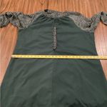 Joie  Limited Edition Balloon Long Sleeve Green Flowy Chiffon Fall Mini Dress Photo 6