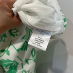 Draper James RSVP Ruffle Neck Midi Dress Green Floral Linen Blend NWT Sz 10 Photo 8