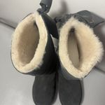 KoolaBurra by UGG Gray Suede Fur Lined Ribbon Lace Up Boots Size 6 Photo 2