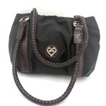 Brighton  Black & Brown Leather Rhianna Nylon Shoulder Bag Handbag Photo 0