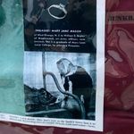 Vintage JUNKBAG™ Kat Newman Designs Novelty Tote, Burgundy/Red, Waterproof Red Photo 4