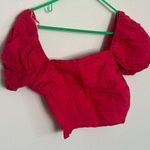 Sim & Sam  PINK FLAME Blouse Top Size M Photo 0