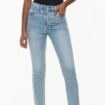 Denim Forum Blue Straight Leg Jeans Size 26 Photo 9