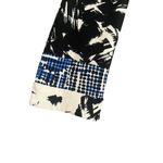 BCBG MaxAzria Womens Size Small White Black Blue Abstract Print 3/4 Sleeve Dress Photo 3