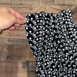 Loft ✨ Black & White Eyelet Smocked Yoke Swing Dress Photo 6