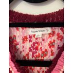 Poupette St. Barth  Girls XL Sasha Printed Tassel Trim Mini Dress Pink Ruffles Photo 4