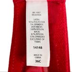 Jezebel  Zip It Up Balconette Push Up Bra Red Black Size 36C Photo 5