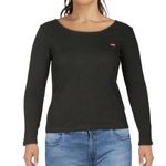 Levi's Levi’s Plus Comfy Long Sleeve Logo T-shirt Caviar size 2X Photo 0