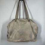 Free People  large cream gray washed tote purse 16x12x6.5" 11" handle Photo 8