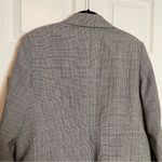 Pendleton Womens Blazer Jacket Gingham Plaid Black White Sz 14 Single Button Photo 11