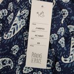 Patrons of Peace  Navy Boho Skorts NWT Size XS Blue Paisley Shorts Photo 5