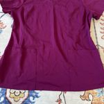 Healing Hands HH Works by  Burgundy V-Neck Scrub Top Size Large Style 2500 Photo 3