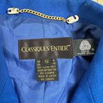 Classiques Entier Blazer Women's Pure Wool Double Breasted Jacket Royal Blue S Photo 1