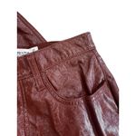 Abercrombie & Fitch The ‘90s Straight Ultra High Rise Vegan Leather Pants size 4 Photo 7