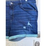 Universal Threads Universal Thread Denim Shorts Distressed‎ Cuffed Hem Blue Jean Size 20W Photo 1