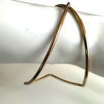 Gold tone cut out open cuff bracelet Photo 2
