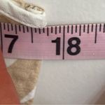 Gap  Women's Linen Blend Pintuck Palm Print Cami Tank Top Tan &‎ White Size Small Photo 7