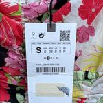 ZARA NWT  Ruched Puff Sleeve Floral Dress Size Small Photo 5