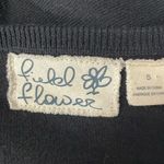 Anthropologie Field Flower Black Sweater with Pearl Accents Photo 4