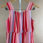 My Michelle  Large Girls Pastel Striped 50’s Retro Romper Overalls Wide Leg Photo 3