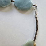 Amazonite Flat Polished Necklace 16" Blue Photo 3