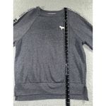 Victorias Secret Pink Sweatshirt Women XS Oversized‎ Graphic Fleece Rainbow Dog Gray Photo 3