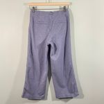 Athleta  Women's Light Blue Farallon Heathered Wide Crop Casual Pants Size 0 Photo 6