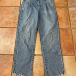 Garage Cropped barrel jeans with pleated waist size 5 Photo 0