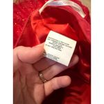 Jessica McClintock Gunne Sax Dress XS Red Strapless Prom Tulle Bow Vintage READ Photo 3