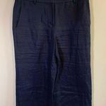 J.Crew Navy Linen Gaucho pants size 8 Photo 0
