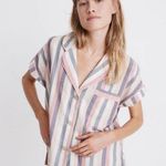 Madewell 100% Cotton Bedtime Striped Pajama Top Photo 0