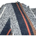 Ann Taylor  Boucle Tweed Fringe Hems Stripe Print S/S Top ‎ NWOT XS Photo 5