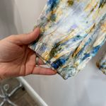 Soft Surroundings Embellished Peasant Top M Boho Floral Tunic Sparkle Beaded Photo 5