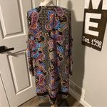 Nicole Miller women’s black Paisley Print social Dress size 16 Photo 5