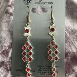 ⚡️Red Crystal Collection Drop Earrings Photo 1