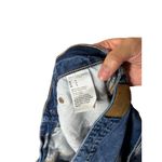 American Eagle Tomgirl Blue Rolled Hem ‎ Distressed Denim Shorts Size 18 Photo 6