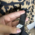 White House | Black Market Tan Leopard Swing Jacket Sz 10 Photo 8