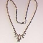 Vintage Silver Tone CZ Rhinestone Formal Classic Boho Necklace Photo 4