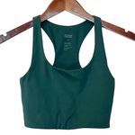 Girlfriend Collective Paloma Sports Bra Size XS Dark Green Racerback Photo 1