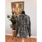 Sanctuary Women M Top Minimalists Oversized Loose Boxy Pleated Long Sleeve Photo 4