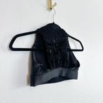 Carbon38 | Sayang Canggu Macramé Crochet Sports Bra in Black Size XS Photo 5