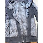 Lululemon Fleecy Keen Quilted Fleece Hooded Jacket Black Womens Size 4 FLAW** Photo 9