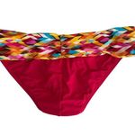 Sunsets Unforgettable Swim Bikini Bottom Women’s Size XL Hipster Pink Geometric Photo 1