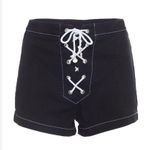 Solid & Striped  Denim Sailor Shorts Black Photo 1