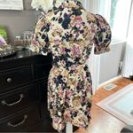 Who What Wear Puff Sleeve Floral Button Front Dress XS Belted Pockets Size XS/S Photo 9