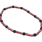 Women's Unbranded Dusty Rose & Black Beaded One Size Bracelet Photo 0